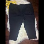 Joan Rivers Joan River black faux leather front panel cropped pants sz 3XP Photo 5