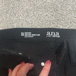 a.n.a  high rise high‎ heel super flare solid black pants size 10 NWT Photo 3