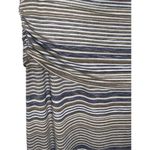 Max Studio Striped Maxi Skirt With Side Slit and Fold Over Waist Photo 1