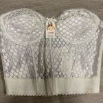 American Vintage vintage corset by spade 36C white lace new with tags Y2K Photo 0