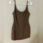 Privacy Please  Tan Mini Dress S NWT Revolve Brown Bodycon Cowl Slip Photo 1
