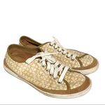 Coach  Edith‎ Women's 7.5 Tan Brown Signature Print Sneaker A1244 Photo 3
