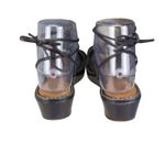 Dries Van Noten Dries‎ Van Noten Womens Black Fabric Lace Up Ankle Tie Flats Sandals Size 38 Photo 3