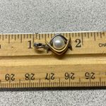 14k Gold Pearl Pendant Two Tone Diamond Shape Elegant Luxury Fine Photo 1