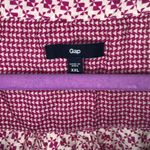 Gap Blouse Pink & Cream Patterned Sleeveless Ruffle Bow Blouse Sz XXL EUC Photo 7