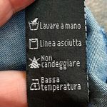 Women’s 3/4 Sleeve Block Color Blouse Zip Back Large Blue Photo 8