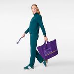 FIGS  A Very Large Needle Tote in Digital Grape Photo 2