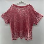 Free People We The Sz M Jordan Tee Short Sleeve Crewneck Burnout Oversized Sheer Photo 4