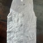 Alo Yoga  Vixen Muscle Tank In White Size Small Photo 1