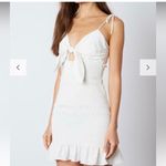 Adalene White Smocked Tie Photo 1