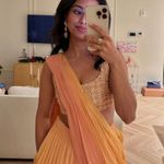 Sani Asra Dhoti Orange Set Photo 0