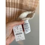 NWT J.Crew Marled Reversible Scarf Tan Cream Checkered Stripe Houndstooth Photo 2