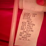 Tadashi Shoji Tadashi Vintage Hot Pink Faux Wrap Sleeveless Blouse Photo 8