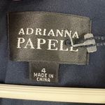 Adrianna Papell  Navy Blue Sheath Dress Tiered Ruffle Skirt 4 Formal Cocktail Photo 3