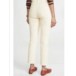 DL1961 Mara Straight Corduroy Off White Mid Rise Instasculpt Ankle Pants 27 Photo 8