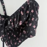 House Of CB Gene Corset Top Women Large Black Floral Bustier Feminine Coquette Photo 4