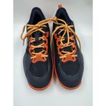 Lacoste Athletic Womens Blue Navy/Orange Sneakers Shoes Size 8 Goodyear Sole Photo 2