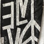 Charlotte Russe Peace Heart Key Love Leggings in Black/White/Gray - Size XS Photo 13