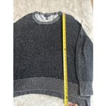 Eileen Fisher  Size M Tencel‎ Box Sweater Ballet Neck Black/White Texture Marled Photo 6