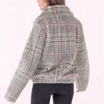 Splendid Plaid Faux Fur Bomber Jacket XS Photo 2