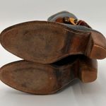 Frye Black Tall Leather Western Boots with Feather Detail Size 6 B Photo 5