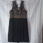 Heartloom  Anthropologie Black sheer and lace fit& flare dress Photo 5