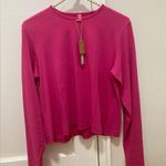 SKIMS NWT Cropped Long Sleeve T-Shirt Top AP-LGS-1370 Raspberry 2X Photo 4