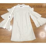 Alexis Tiered flared long sleeves London mini ivory Dress XS Photo 4