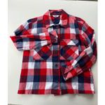Tommy Jeans XS Shirt Button Front Shacket Cotton Preppy Magnetic Button Photo 5
