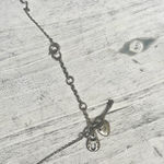 Fossil  dainty small disc silver tone necklace Photo 4