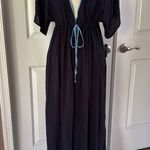 Kate Spade New York Women's Contrast Solid Tiered Cover Up Dress. MSRP $180 Photo 3