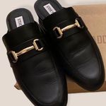 Steve Madden Kandi Black Leather Loafer Mules Photo 0