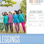 LuLaRoe Leggings One Size Pink, Purple and Yellow Geometric Pattern Photo 3