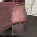 Toms  10015845 “Loren” Booties Metallic Suede Stacked Heels Ankle Boots Size 9 Photo 7