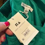 NWT Free Assembly Square Neck Belted Romper Green Large Photo 6