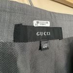 Gucci SALE! Gray Wool Blend Skirt Size 44 (8) VGUC w/ FLAW Photo 9