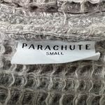 Parachute Robe Womens Small Waffle Knit Open Front 100% Cotton Breathable Cozy Gray Photo 1