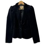 Banana Republic Black Velvet Single Button Dress Blazer 4 Photo 0