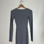 SKIMS Soft Lounge Long Ribbed Long Sleeve Maxi Dress Heather Gray Size XS Photo 6
