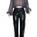 Natalie Martin Amelia Top, Snowflake Print Aubergine, Small Photo 5