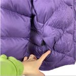 REI Quilted Floral Embroidered Puffer Jacket Purple Size Small Photo 5