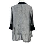 Moonlight  LagenLook Linen Asymmetrical Mandarin Collar Frog Button Tunic Top OS Photo 2