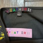 Feather 11 Rainbow Turtle Print Bikini Set High Waisted Swimsuit S Black Photo 2