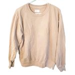 Tkees  Size 1 (2-4) Tan Cotton Crewneck‎ Pullover Sweatshirt Minimalist Canada Photo 0