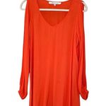 Lovers + Friends Gracie Split Sleeve Mini Dress Size XS Coral Reef Orange Photo 2