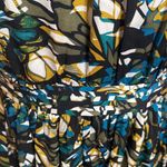 Classiques Entier  silk abstract print smocked accent midi dress pleated size 6 Photo 8