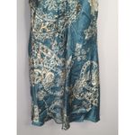 ZARA Blue & White Satin Effect Paisley Mini Slip Dress Womens XS Y2K Retro Photo 4