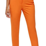 NY&CO Orange High Waist Modern Fit Career Dress Pants Ankle Slit Business 8 Tall Size undefined Photo 0