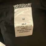 NWT COTTON BLEU SHEER FLOWY TIERED PLAID PRINT BLACK DRESS TOP CUFF SLEEVES SZ M Size M Photo 6