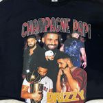 Gildan Ladies Drake champagne Papi Drizzy Black cropped Short Sleeve Tee Photo 7
